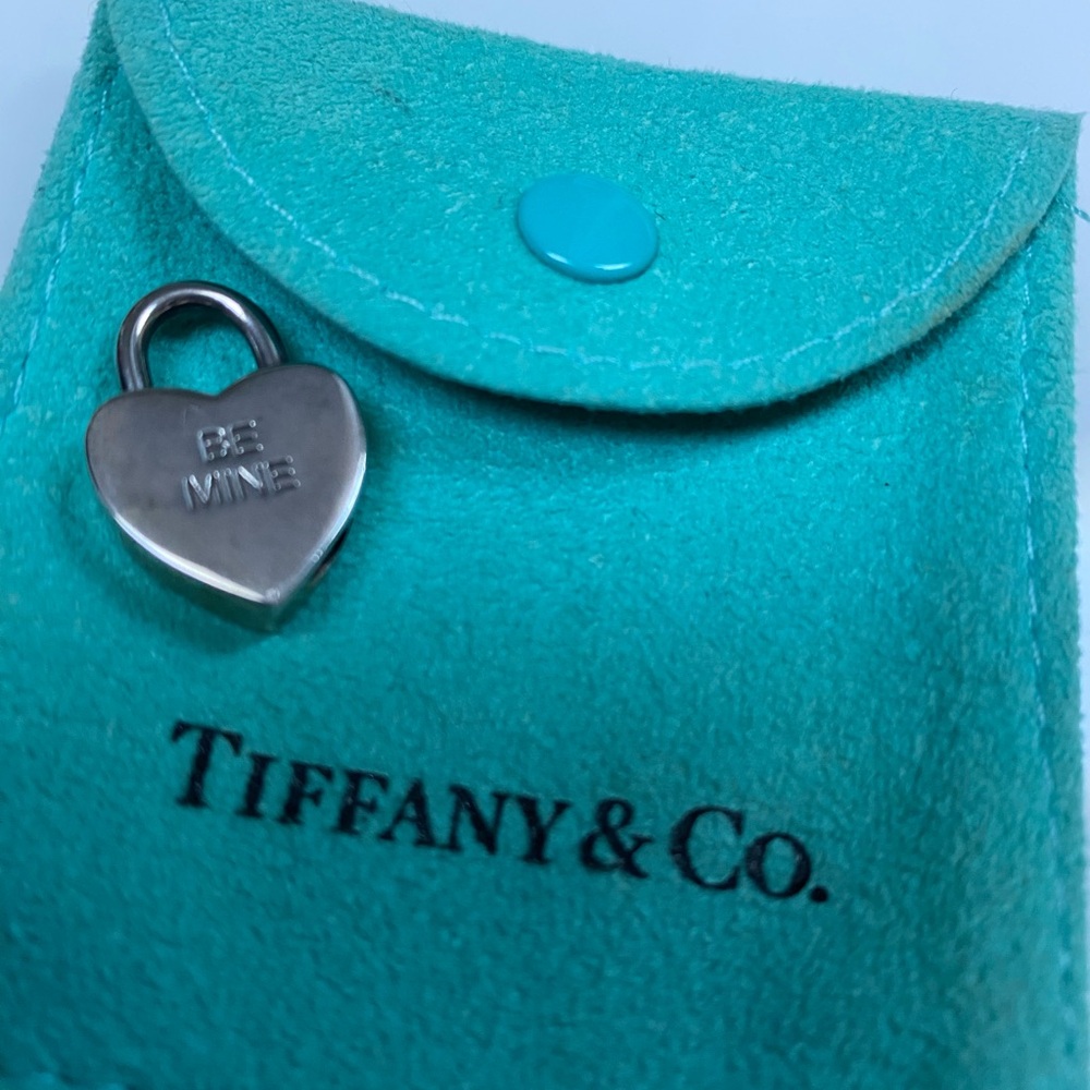 Authentic Tiffany & Co heart charm pendant